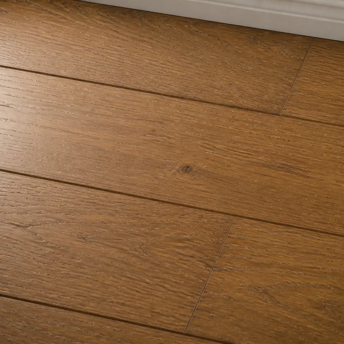 Hardwood in raking light, close up